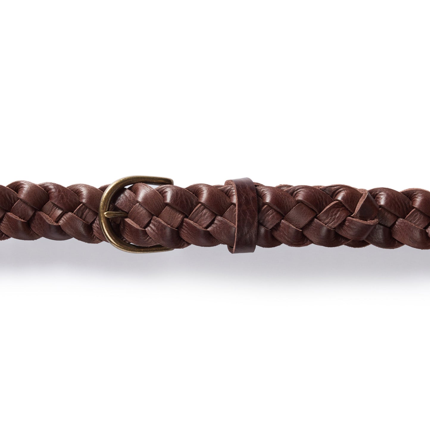 The Braided Belt in Dark Brown