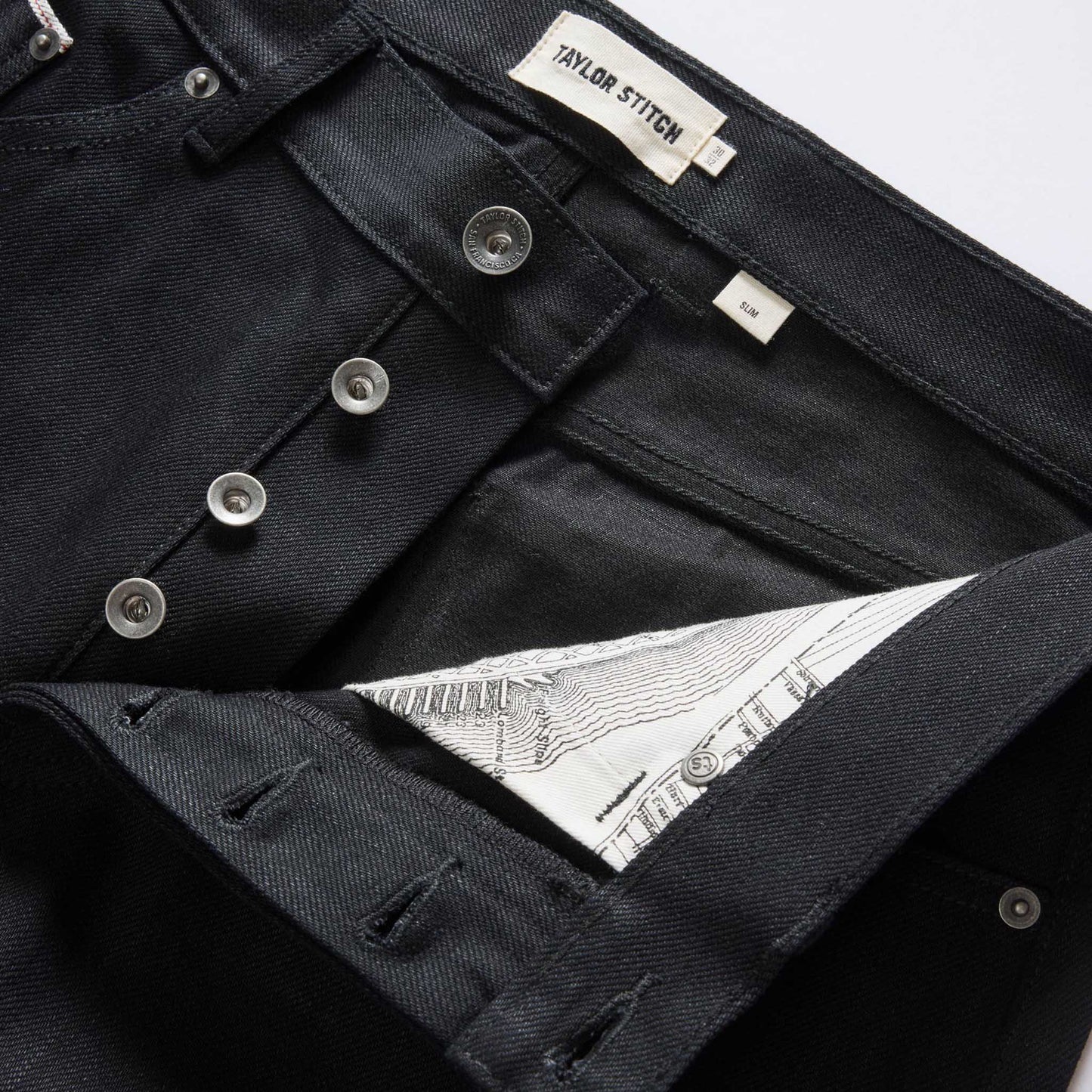 The Slim Jean in Rigid Black Organic Selvedge