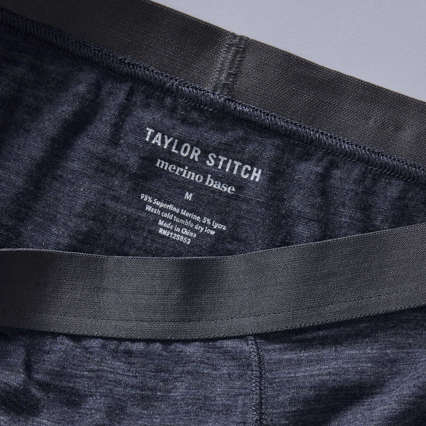 The Merino Boxer in Heather Navy