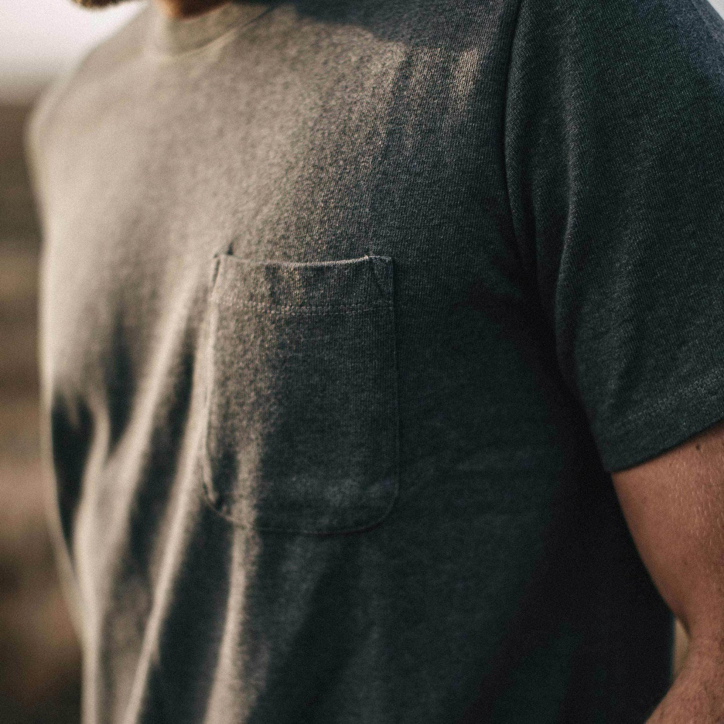 The Heavy Bag Tee in Heather Grey