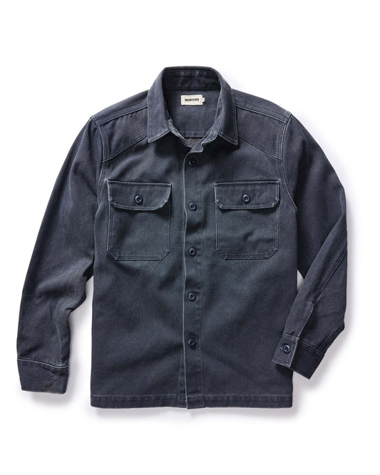 The Shop Shirt in Navy Chipped Canvas