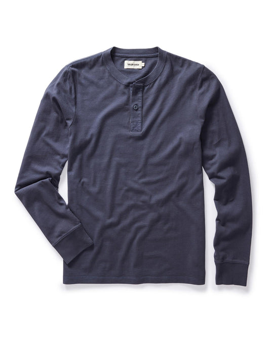 The Organic Cotton Henley in Navy