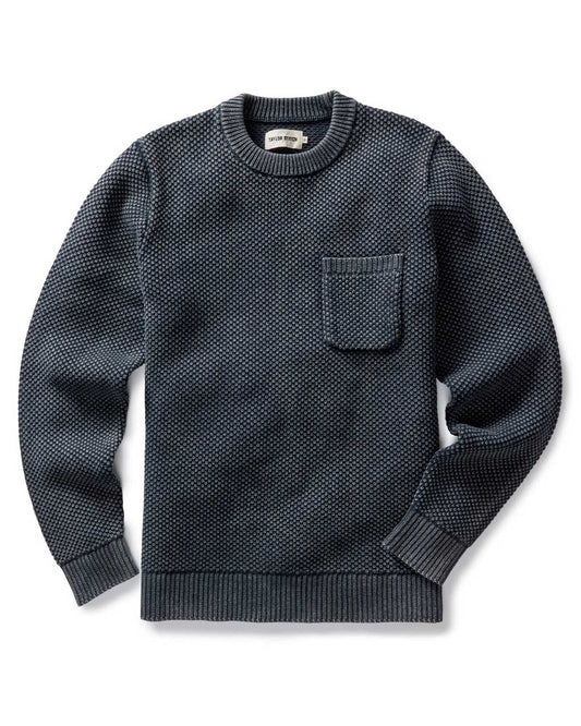 The Crawford Crew Sweater in Washed Asphalt