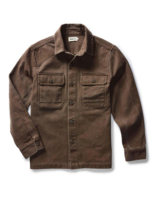 The Shop Shirt in Aged Penny Chipped Canvas