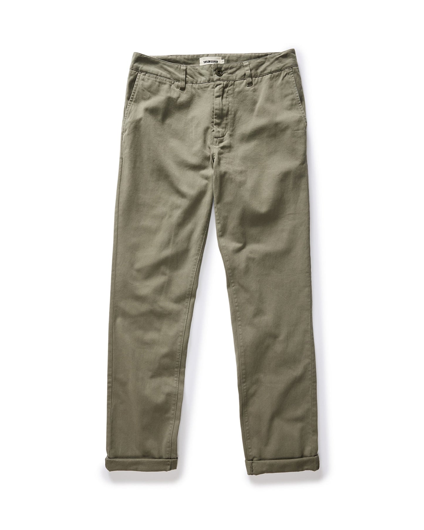 The Slim Foundation Pant in Organic Smoked Olive