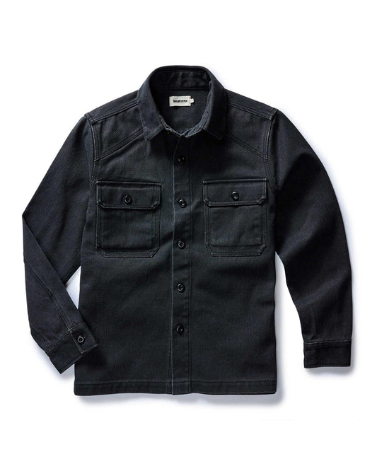 The Shop Shirt in Coal Chipped Canvas