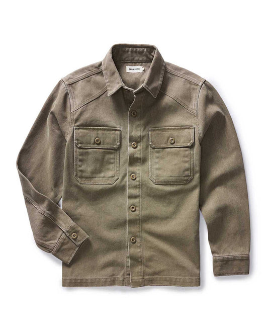 The Shop Shirt in Stone Chipped Canvas