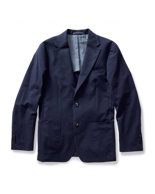 The Stevens Sportcoat in Navy Linen Seersucker