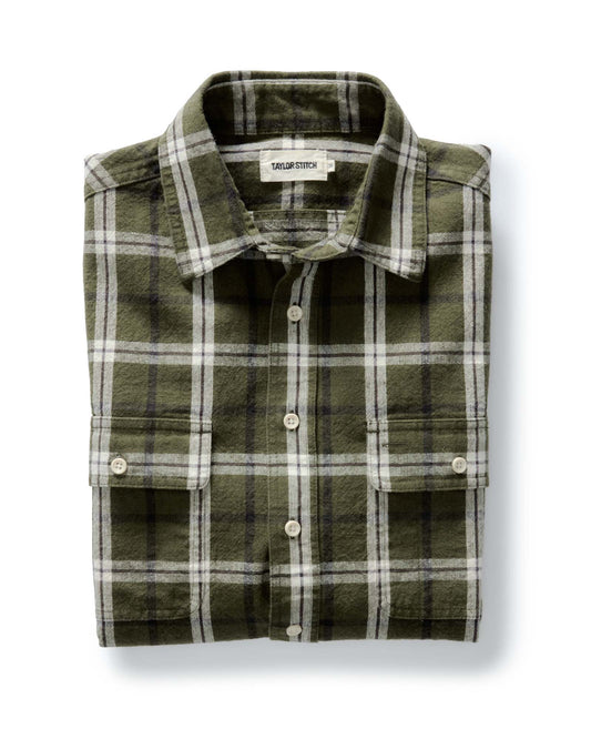 The Craftsman Shirt in Canteen Plaid Linen