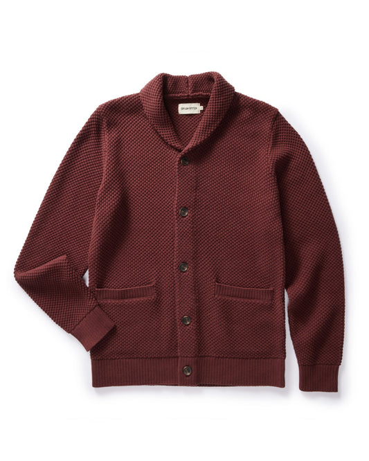 The Crawford Sweater in Black Cherry
