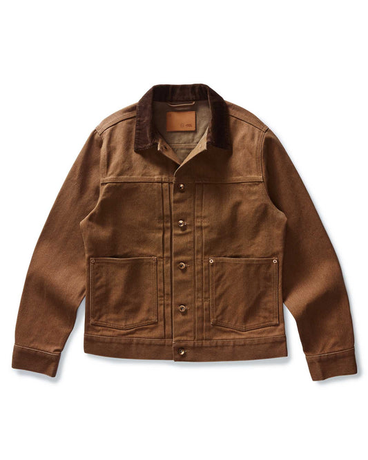 The Ryder Jacket in Tobacco Chipped Canvas