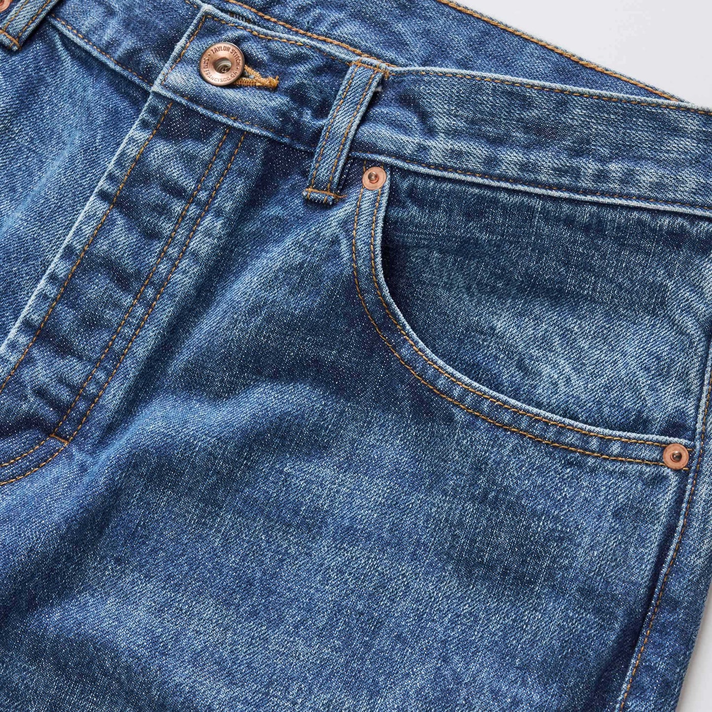 The Slim Jean in Mid Wash Organic Selvedge
