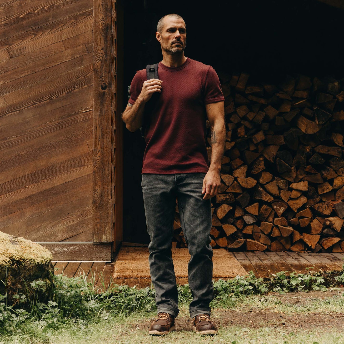 The Camp Pant in Coal Chipped Canvas