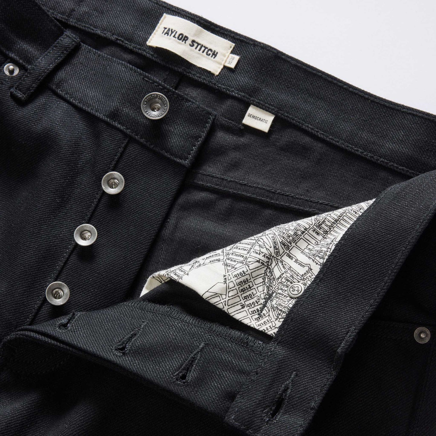 The Democratic Jean in Rigid Black Organic Selvedge