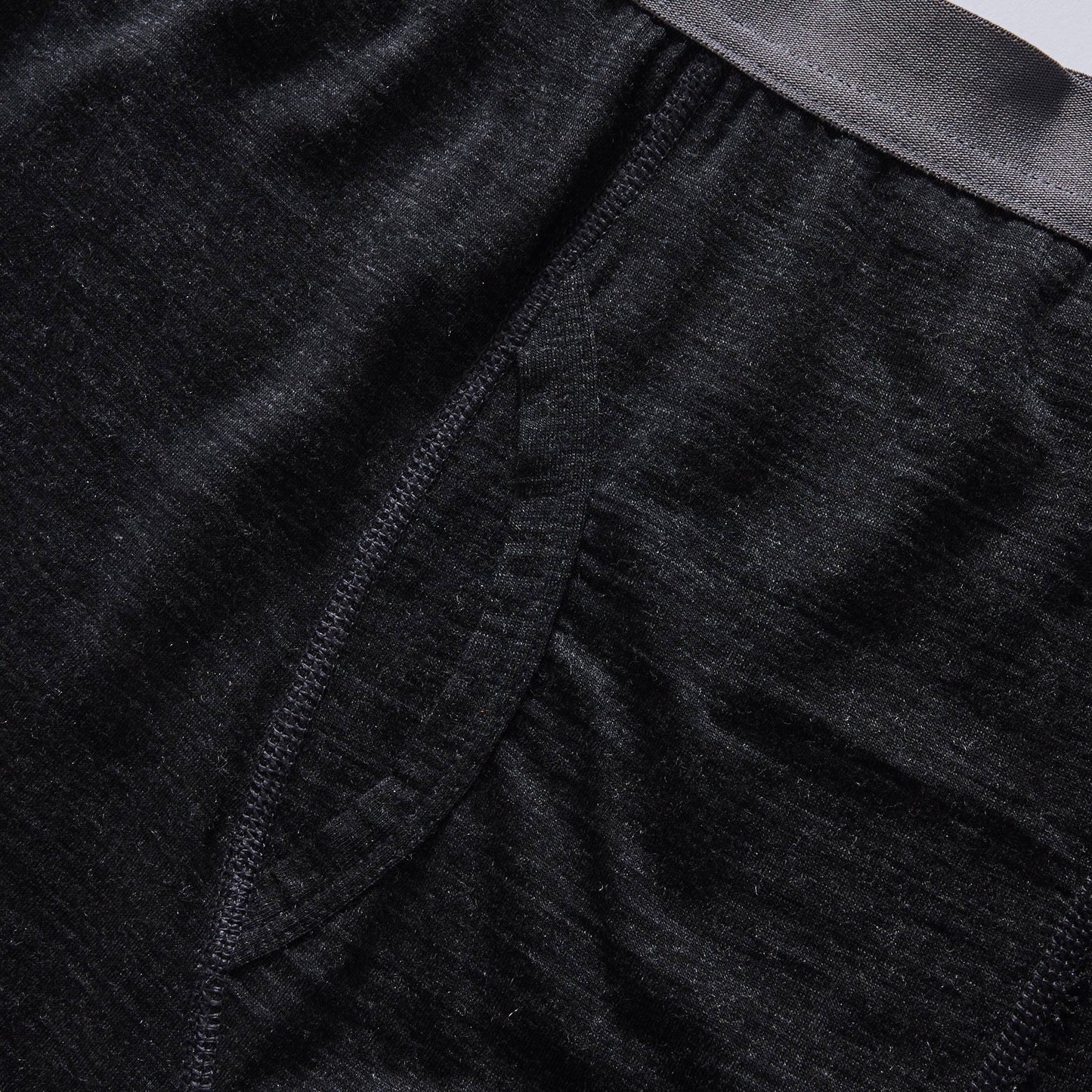 The Merino Boxer in Heather Black